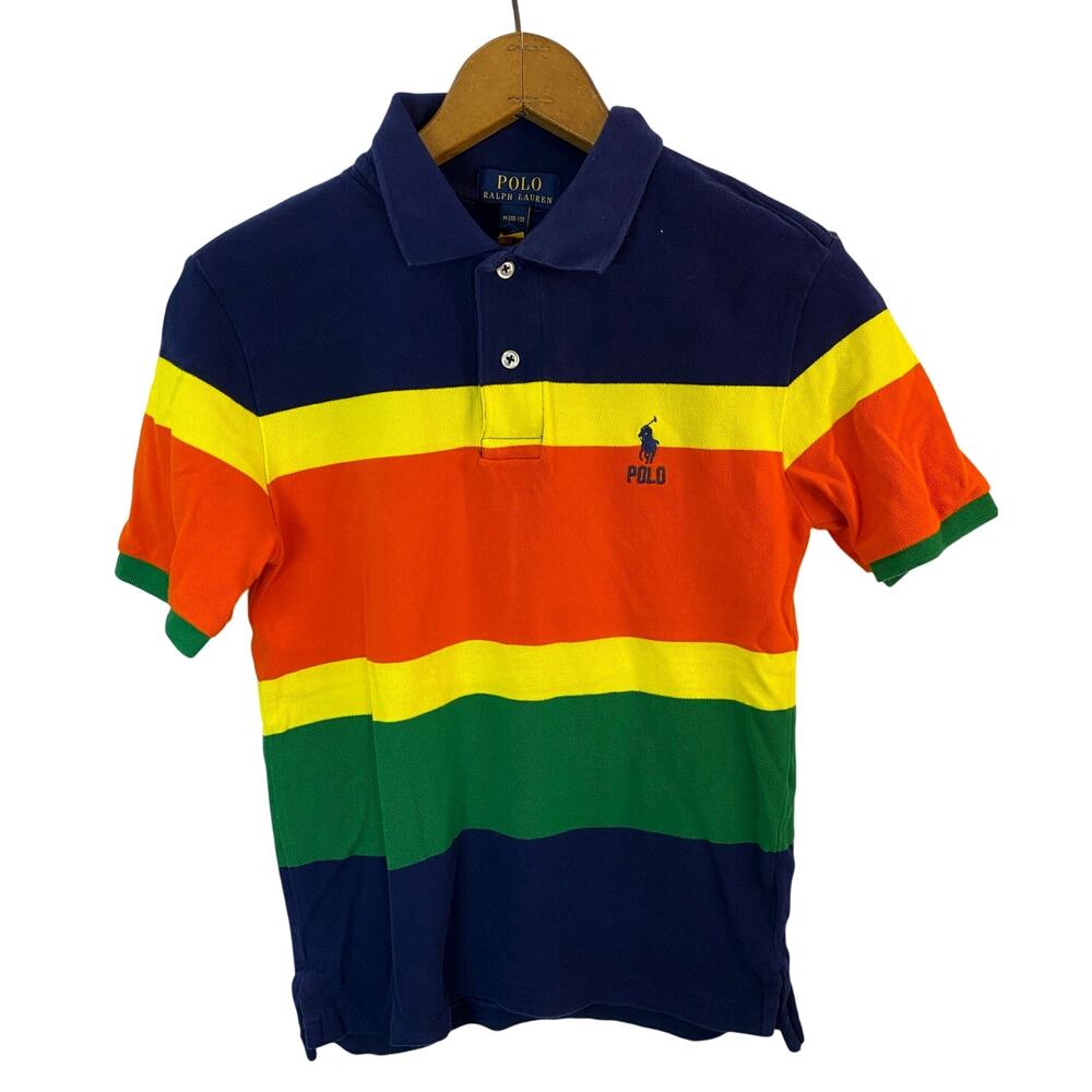 Polo Ralph Lauren Polo Shirt Kids Size Medium 10/12 Short Sleeve Block color